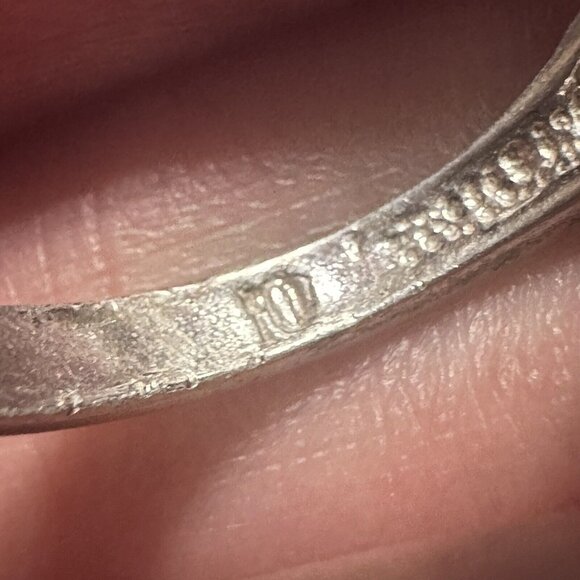 VTG Jay King DTR Sterling 925‎ Black Spinel Ring Size 7 Oval Shape 2.7g - Picture 10 of 11